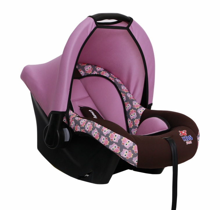 

Автокресло детское Kids Planet "Luna" 0-13кг/0-1,5лет розовые совы