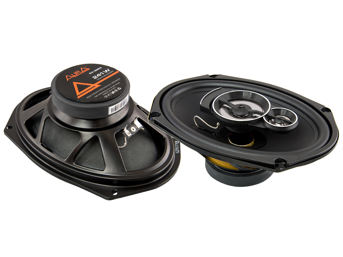 

Акустика Aura SX-B693 15x23см 3-х полосная 121Вт коаксиальная