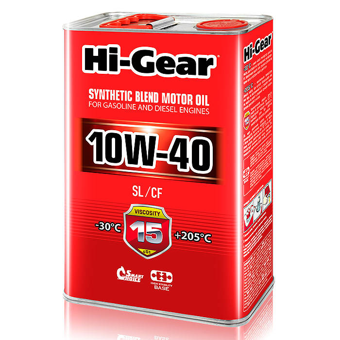 

Масло моторное Hi-Gear HG1114P 10W40 полуситетическое 4л